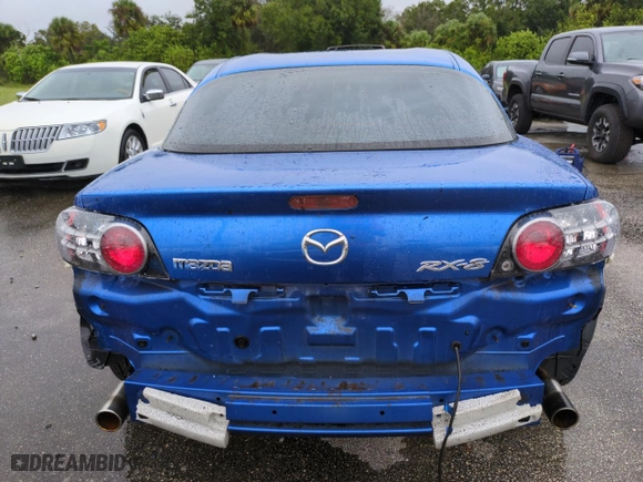 2004 Mazda RX-8 with VIN JM1FE17N240112484, listed as a Copart auction lot 74769364 with 89,182 mi miles and Non Repairable. Bid and sale history available at carsss.com. Image 6.