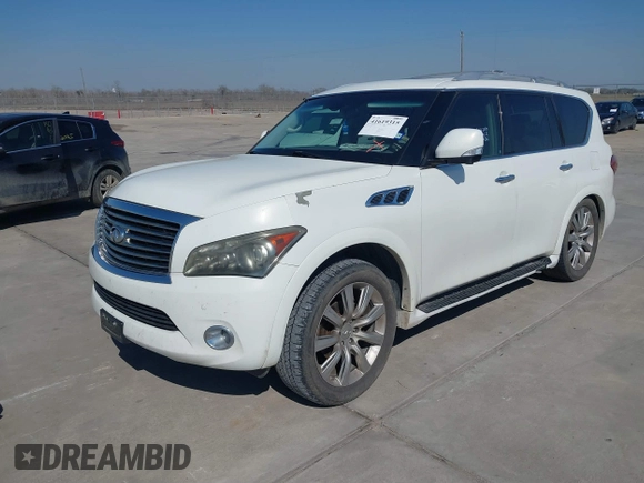 2012 Infiniti QX56 8-passenger with VIN JN8AZ2ND8C9715811, listed as a IAAI auction lot 41619315 with 198,187 mi miles and . Bid and sale history available at DreamBid. Image 17.