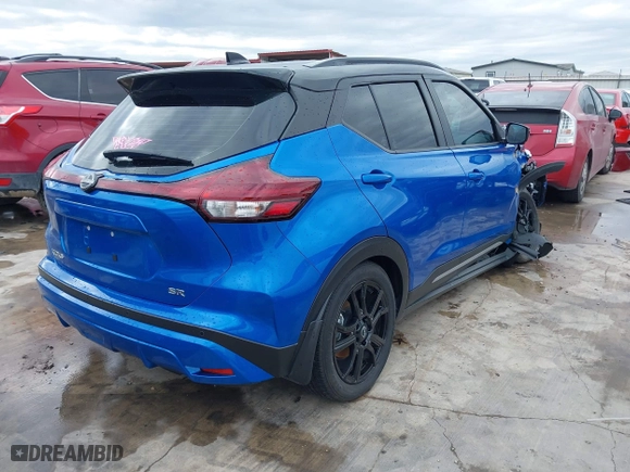 2022 Nissan Kicks SR with VIN 3N1CP5DV0NL495941, listed as a IAAI auction lot 41465827 with 13,062 mi miles. Bid and sale history available at carsss.com. Image 4.