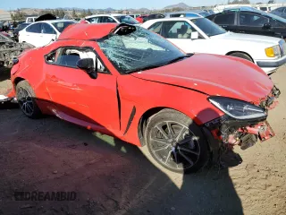 2024 Toyota GR86 with VIN JF1ZNBB15R8755014, listed as a Copart auction lot 76839334 with 2,560 mi miles and Salvage Title. Bid and sale history available at carsss.com. Image 4.