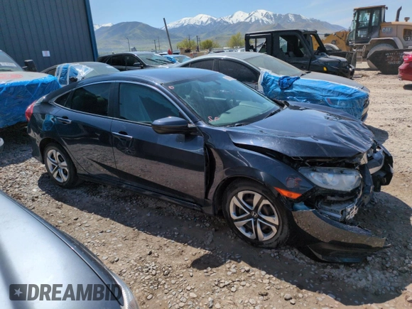 2017 Honda Civic Sedan LX with VIN 2HGFC2F51HH572008, listed as a Copart auction lot 51002125 with 103,088 mi miles and Salvage Title. Bid and sale history available at carsss.com. Image 4.