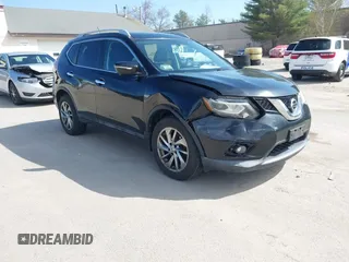 2015 Nissan Rogue SL with VIN 5N1AT2MV2FC777750, listed as a IAAI auction lot 42066839 with 168,770 mi miles. Bid and sale history available at carsss.com. Image 1.