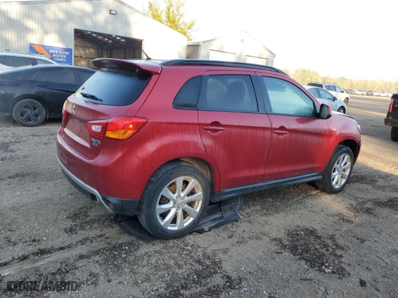 2015 Mitsubishi RVR GT with VIN 4A4AJ4AU6FE604067, listed as a Copart auction lot 74631874 with 67818 miles and Salvage Title. Bid and sale history available at carsss.com. Image 3.