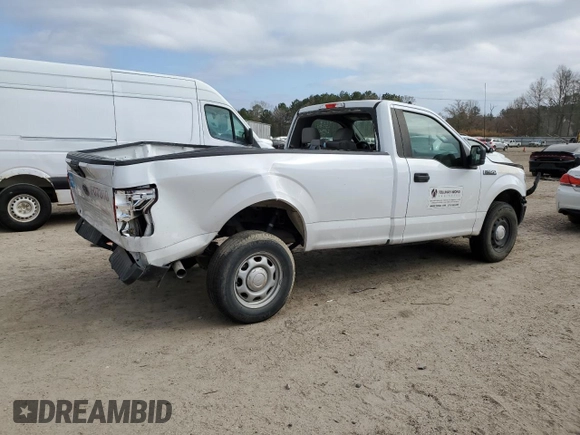 2020 Ford F-150 XL with VIN 1FTMF1CB2LKE07300, listed as a Copart auction lot 44387585 with 73,005 mi miles and Salvage Title. Bid and sale history available at carsss.com. Image 3.