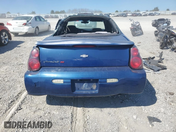 2005 Chevrolet Monte Carlo LS with VIN 2G1WW12E359123191, listed as a Copart auction lot 70383164 with 0 mi miles and Clean Title. Bid and sale history available at carsss.com. Image 6.