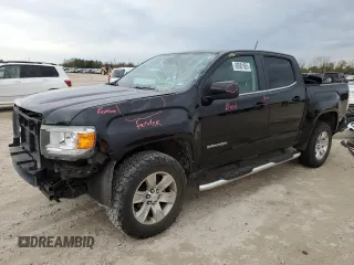 2018 GMC Canyon 2WD SLE with VIN 1GTG5CEN4J1123785, listed as a Copart auction lot 89381665 with 76,328 mi miles and Salvage Title. Bid and sale history available at carsss.com. Image 1.