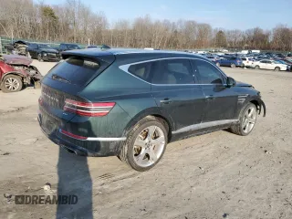 2022 Genesis GV80 with VIN KMUHBDSB1NU096639, listed as a Copart auction lot 47639035 with 25,105 mi miles and Salvage title. Bid and sale history available at DreamBid. Image 3.