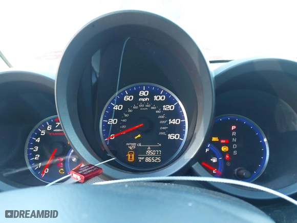 2007 Acura RDX with VIN 5J8TB18257A005378, listed as a IAAI auction lot 41431266 with 195,077 mi miles. Bid and sale history available at carsss.com. Image 7.