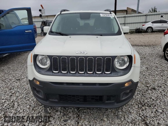 2017 Jeep Renegade Altitude with VIN ZACCJBBB3HPF23443, listed as a Copart auction lot 73295074 with 63,320 mi miles and Salvage title. Bid and sale history available at DreamBid. Image 5.