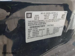 2010 Chevrolet Silverado 1500 LT with VIN 1GCSKSE30AZ155615, listed as a IAAI auction lot 41659313 with 393,978 mi miles. Bid and sale history available at carsss.com. Image 9.