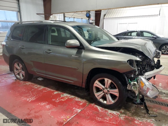 2010 Toyota Highlander Sport with VIN JTEEK3EH6A2152026, listed as a Copart auction lot 85081364 with 112,510 mi miles and Salvage Title. Bid and sale history available at carsss.com. Image 4.