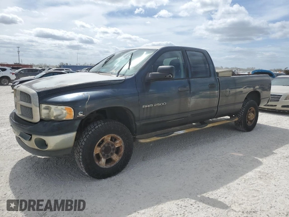 2003 Dodge Ram 2500 ST with VIN 3D7KU28603G709406, listed as a Copart auction lot 76834194 with 0 mi miles and Salvage Title. Bid and sale history available at carsss.com. Image 1.