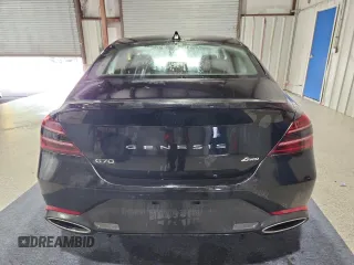 2025 Genesis G70 2.5T with VIN KMTG34SC0SU151938, listed as a Copart auction lot 64726775 with 15,493 mi miles and Clean title. Bid and sale history available at DreamBid. Image 6.