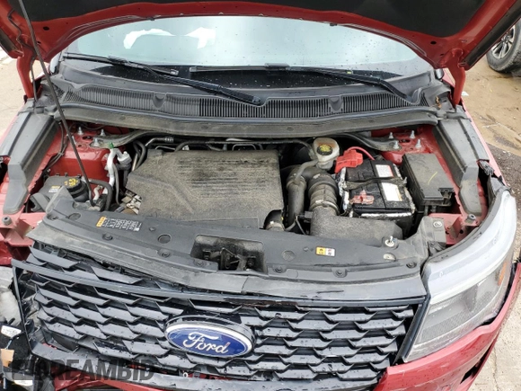 2019 Ford Explorer Sport z VIN 1FM5K8GT7KGA99646, wystawiony jako Copart lot #56158565 z przebiegiem 79 777 mil mil oraz Szkoda całkowita • Salvage title. Historia ofert i sprzedaży dostępna na DreamBid. Obrazek 12.