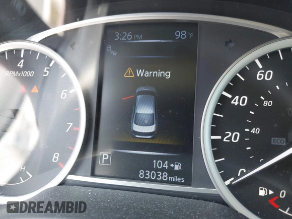 2024 Nissan Sentra SV with VIN 3N1AB8CV0RY297135, listed as a IAAI auction lot 42166329 with 83,038 mi miles and . Bid and sale history available at DreamBid. Image 15.