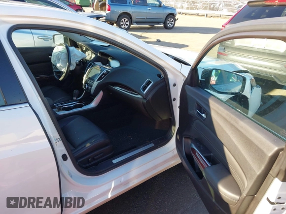2017 Acura TLX with VIN 19UUB1F32HA005985, listed as a IAAI auction lot 41491467 with 91,828 mi miles. Bid and sale history available at carsss.com. Image 5.