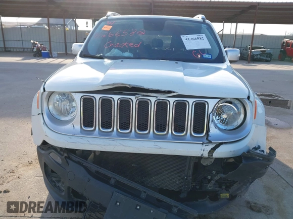 2017 Jeep Renegade Limited with VIN ZACCJADB5HPE83227, listed as a IAAI auction lot 41266582 with 150,404 mi miles and . Bid and sale history available at DreamBid. Image 6.