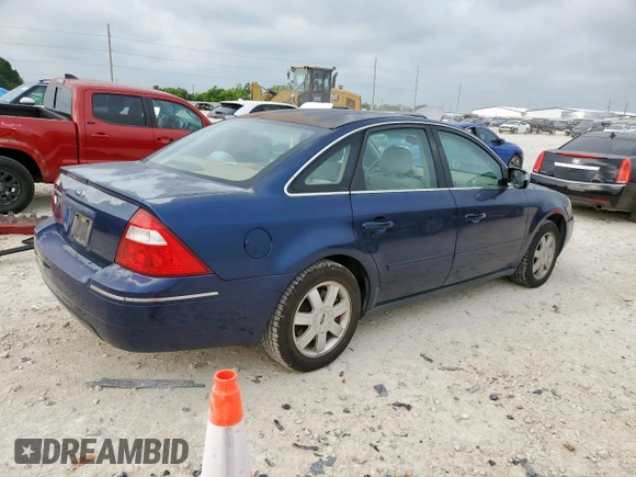 2005 Ford Five Hundred SE z VIN 1FAFP23135G175790, wystawiony jako Copart lot #56588085 z przebiegiem 117 354 mil mil oraz Szkody całkowita. Historia ofert i sprzedaży dostępna na DreamBid. Obrazek 3.