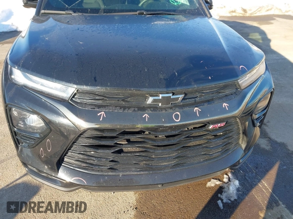 2023 Chevrolet TrailBlazer RS with VIN KL79MTSL4PB126703, listed as a IAAI auction lot 41317288 with 40,435 mi miles and . Bid and sale history available at DreamBid. Image 19.