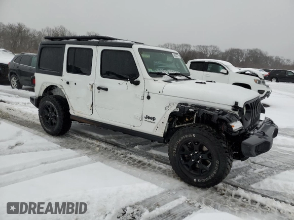 2020 Jeep Wrangler Unlimited Sport S z VIN 1C4HJXDG4LW251802, wystawiony jako Copart lot #44332775 z przebiegiem 60 901 mil mil oraz Szkoda całkowita • Salvage title. Historia ofert i sprzedaży dostępna na DreamBid. Obrazek 4.