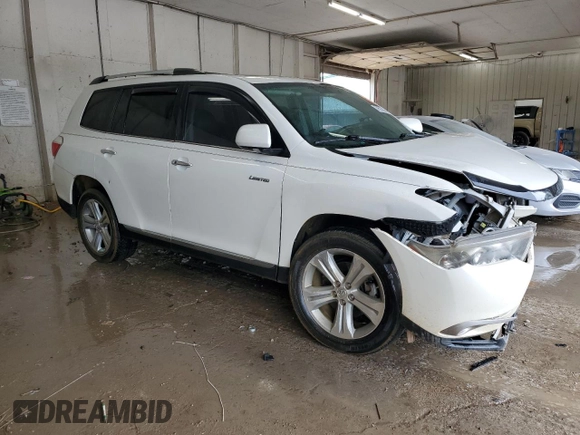 2012 Toyota Highlander Limited with VIN 5TDDK3EHXCS141669, listed as a Copart auction lot 59583955 with Not provided miles and Non repairable. Bid and sale history available at DreamBid. Image 4.