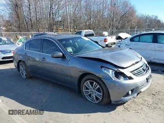 2013 Infiniti G37 x with VIN JN1CV6AR7DM756893, listed as a IAAI auction lot 41595708 with 116,615 mi miles. Bid and sale history available at carsss.com. Image 1.