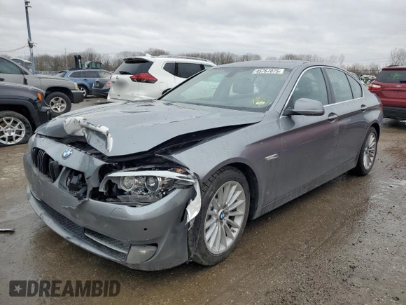 2013 BMW 5 Series 535i with VIN WBAFR7C58DC829173, listed as a Copart auction lot 45767075 with 242,524 mi miles and Salvage Title. Bid and sale history available at DreamBid. Image 1.