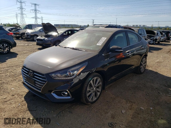 2021 Hyundai Accent Limited with VIN 3KPC34A63ME145285, listed as a Copart auction lot 70194953 with 34,275 mi miles. Bid and sale history available at carsss.com. Image 1.
