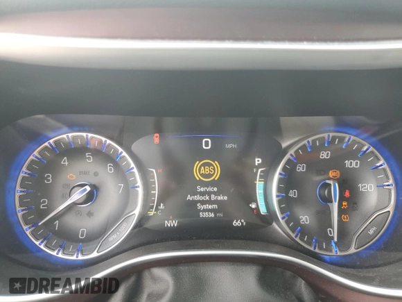 2017 Chrysler Pacifica Limited with VIN 2C4RC1GG3HR616218, listed as a Copart auction lot 58342445 with 53,536 mi miles and Salvage title. Bid and sale history available at DreamBid. Image 9.