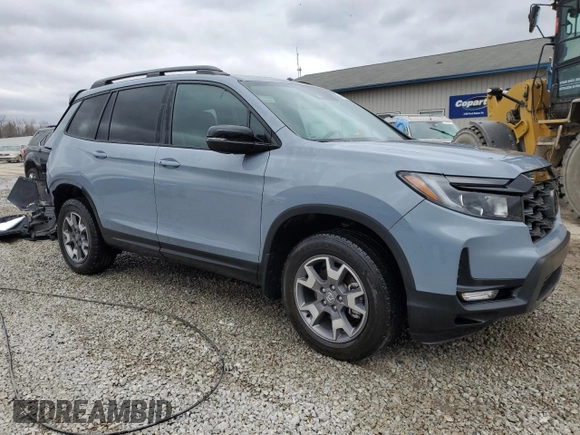 2022 Honda Passport TrailSport z VIN 5FNYF8H62NB017724, wystawiony jako Copart lot #49666975 z przebiegiem 45 245 mil mil oraz Szkoda całkowita • Salvage title. Historia ofert i sprzedaży dostępna na DreamBid. Obrazek 4.