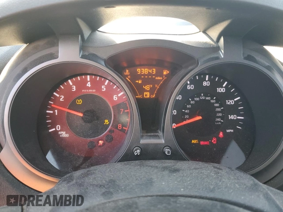 2014 Nissan Juke S with VIN JN8AF5MR3ET362570, listed as a Copart auction lot 48042185 with 93,843 mi miles and Salvage Title. Bid and sale history available at DreamBid. Image 9.