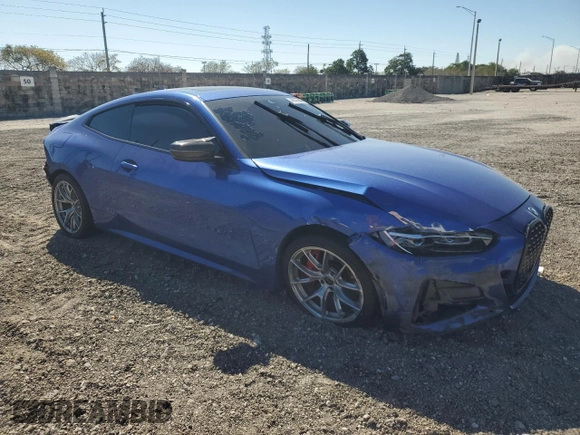 2021 BMW 4 Series M440i xDrive with VIN WBA13AR0XMCG16250, listed as a Copart auction lot 49556245 with 52,717 mi miles and Non Repairable. Bid and sale history available at DreamBid. Image 4.
