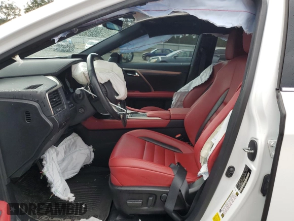 2021 Lexus RX 350 F Sport with VIN 2T2SZMDA3MC261607, listed as a Copart auction lot 72253074 with 24,934 mi miles and Salvage title. Bid and sale history available at DreamBid. Image 7.
