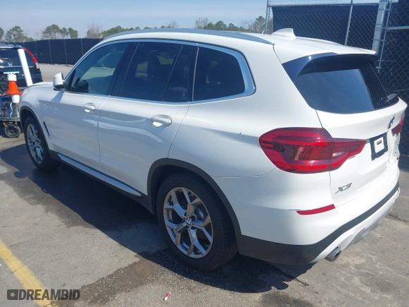 2020 BMW X3 sDrive30i with VIN 5UXTY3C0XLLU70816, listed as a IAAI auction lot 41774002 with 61,501 mi miles. Bid and sale history available at carsss.com. Image 3.