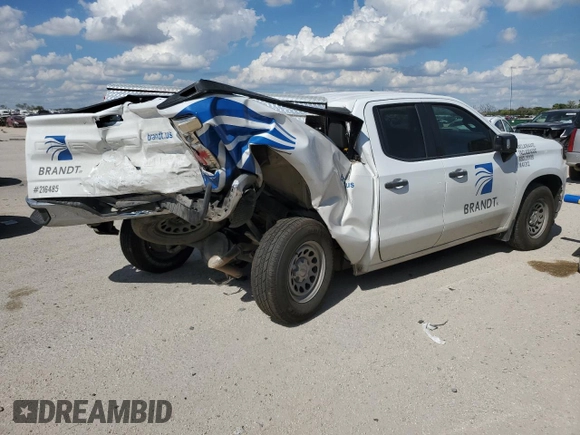 2020 Chevrolet Silverado 1500 Work Truck with VIN 1GCRWAEF9LZ216485, listed as a Copart auction lot 68293264 with 158,031 mi miles and Salvage Title. Bid and sale history available at DreamBid. Image 3.