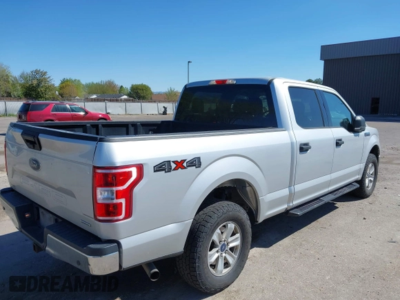 2018 Ford F-150 XL with VIN 1FTFW1EG8JKE52322, listed as a IAAI auction lot 42064789 with 159,365 mi miles. Bid and sale history available at carsss.com. Image 4.