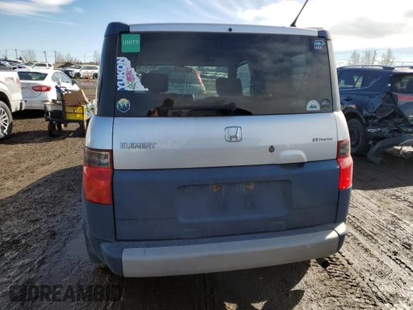 2006 Honda Element with VIN 5J6YH17206L800176, listed as a Copart auction lot 46450174 with 334,751 mi miles and Salvage Title. Bid and sale history available at DreamBid. Image 6.