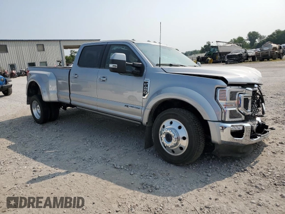 2022 Ford F-450 XL with VIN 1FT8W4DT7NEF23622, listed as a Copart auction lot 64498774 with Not Provided miles and Salvage Title. Bid and sale history available at carsss.com. Image 4.