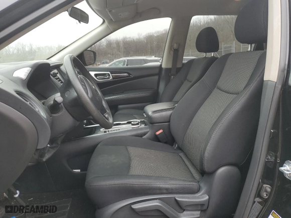 2019 Nissan Pathfinder S with VIN 5N1DR2MMXKC652671, listed as a Copart auction lot 43795675 with 81484 miles and Salvage Title. Bid and sale history available at carsss.com. Image 7.