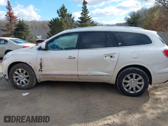 2015 Buick Enclave Leather with VIN 5GAKVBKD1FJ333995, listed as a IAAI auction lot 41684549 with 216,145 mi miles and . Bid and sale history available at carsss.com. Image 14.
