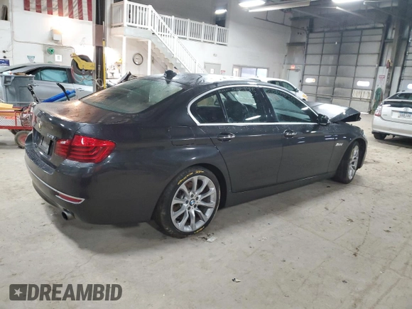 2014 BMW 5 Series 535i xDrive with VIN WBA5B3C55ED539624, listed as a Copart auction lot 86991524 with 105,860 mi miles and Salvage Title. Bid and sale history available at carsss.com. Image 3.