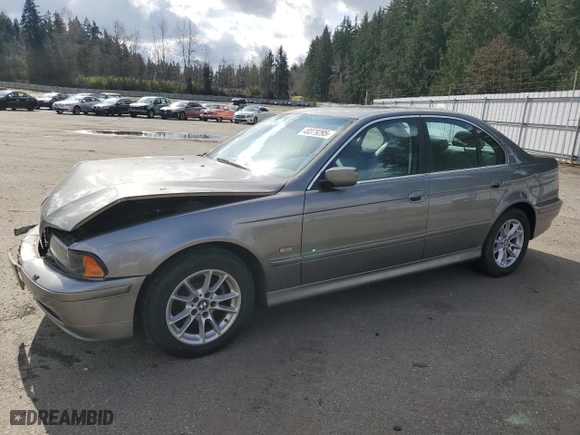 2003 BMW 5 Series 525iA with VIN WBADT434X3G032834, listed as a Copart auction lot 48379295 with NaN miles and Salvage Title. Bid and sale history available at carsss.com. Image 1.