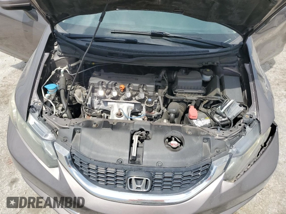 2015 Honda Civic LX with VIN 19XFB2F58FE034450, listed as a Copart auction lot 54475435 with 162,242 mi miles and Salvage Title. Bid and sale history available at carsss.com. Image 11.