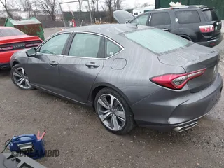 2021 Acura TLX w/Advance Package with VIN 19UUB6F62MA005535, listed as a IAAI auction lot 41913399 with 29,037 mi miles. Bid and sale history available at carsss.com. Image 3.