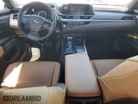 2021 Lexus ES 350 with VIN 58ADZ1B10MU089042, listed as a Copart auction lot 62071455 with 28,042 mi miles and Salvage title. Bid and sale history available at DreamBid. Image 8.