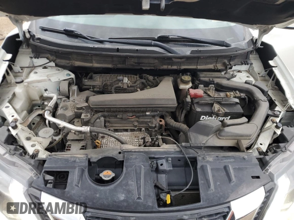 2017 Nissan Rogue SV with VIN KNMAT2MT3HP603782, listed as a Copart auction lot 57163755 with 108,676 mi miles and Salvage title. Bid and sale history available at DreamBid. Image 12.