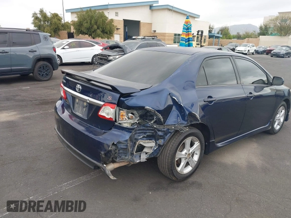 2013 Toyota Corolla L with VIN 5YFBU4EE1DP095964, listed as a IAAI auction lot 42055025 with 166,826 mi miles. Bid and sale history available at carsss.com. Image 4.