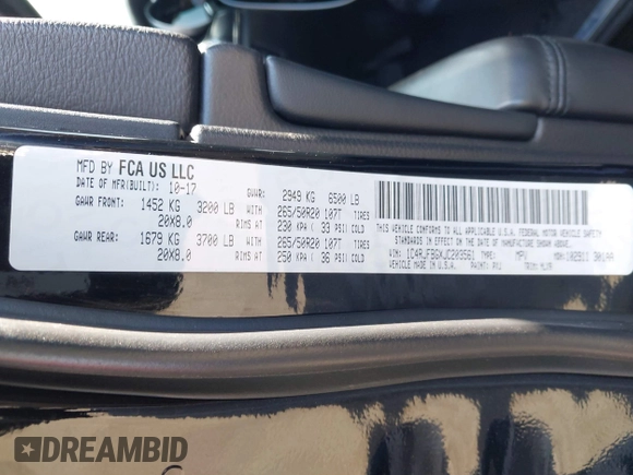 2018 Jeep Grand Cherokee Limited с VIN 1C4RJFBGXJC203561, выставлен на аукционе IAAI как лот 41670783 с пробегом 69 648 миль миль и . История ставок и продаж доступна на DreamBid. Изображение 9.