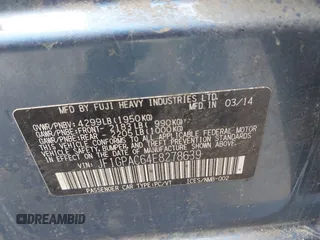 2014 Subaru Impreza Premium z VIN JF1GPAC64E8278639, wystawiony jako IAAI lot #42287017 z przebiegiem 118 166 mil mil oraz . Historia ofert i sprzedaży dostępna na DreamBid. Obrazek 9.