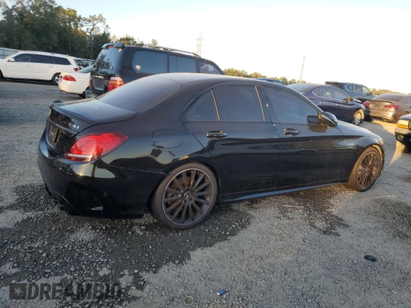 2020 Mercedes-Benz C 43 AMG with VIN 55SWF6EB8LU332262, listed as a Copart auction lot 83681354 with Not Provided miles and Non Repairable. Bid and sale history available at carsss.com. Image 3.